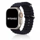 Apple Watch Ocean szilikon óraszíj /fekete/ 44/45/46/49 mm
