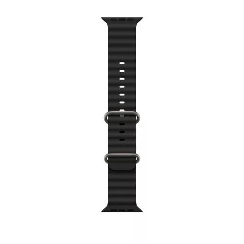 Apple Watch Ocean szilikon óraszíj /fekete/ 44/45/46/49 mm