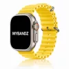 Apple Watch Ocean szilikon óraszíj /sárga/ 44/45/46/49 mm