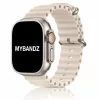 Apple Watch Ocean szilikon óraszíj /bézs/ 44/45/46/49 mm