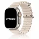 Apple Watch Ocean szilikon óraszíj /bézs/ 44/45/46/49 mm