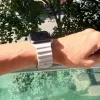 Apple Watch Ocean szilikon óraszíj /bézs/ 44/45/46/49 mm