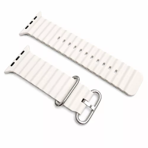 Apple Watch Ocean szilikon óraszíj /bézs/ 44/45/46/49 mm
