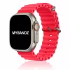 Apple Watch Ocean szilikon óraszíj /piros/ 44/45/46/49 mm
