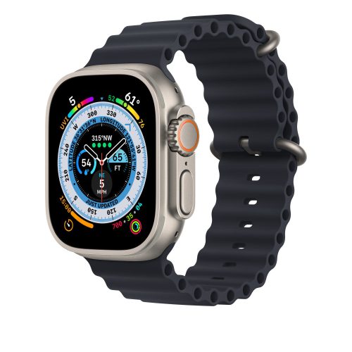 Apple Watch Ocean szilikon óraszíj /éjkék/ 44/45/46/49 mm