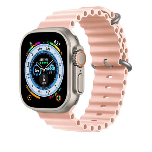 Apple Watch Ocean szilikon óraszíj /rózsa/ 44/45/46/49 mm