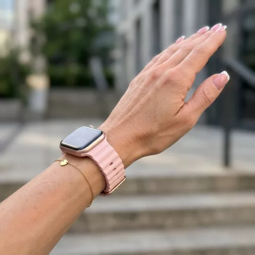 Apple Watch Ocean szilikon óraszíj /rózsa/ 44/45/46/49 mm