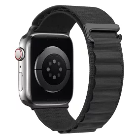 Apple Watch Alpesi szövet óraszíj /fekete/ 44/45/46/49 mm