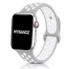 Apple Watch lélegző szilikon óraszíj /szürke-fehér/ 44/45/46/49 mm