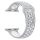 Apple Watch lélegző szilikon óraszíj /szürke-fehér/ 44/45/46/49 mm