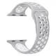 Apple Watch lélegző szilikon óraszíj /szürke-fehér/ 44/45/46/49 mm