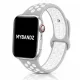 Apple Watch lélegző szilikon óraszíj /szürke-fehér/ 44/45/46/49 mm