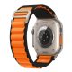 Apple Watch Alpesi szövet óraszíj /fekete-narancs/ 40/41 és 42mm