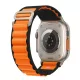 Apple Watch Alpesi szövet óraszíj /fekete-narancs/ 40/41 és 42mm