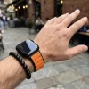 Apple Watch Alpesi szövet óraszíj /fekete-narancs/ 40/41 és 42mm