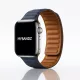Apple Watch két részes mágneses szilikon pánt /mélykék/ 44/45/46/49 mm