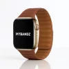 Apple Watch két részes mágneses szilikon pánt /barna/ 44/45/46/49 mm