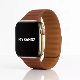   Apple Watch két részes mágneses szilikon pánt /barna/ 40/41 és 42mm