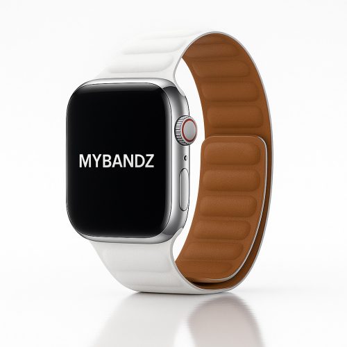 Apple Watch két részes mágneses szilikon pánt /fehér/ 40/41 és 42mm