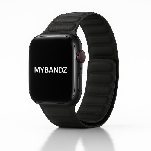 Apple Watch két részes mágneses szilikon pánt /fekete/ 40/41 és 42mm