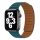 Apple Watch két részes mágneses szilikon pánt /tengerkék 44/45/46/49 mm