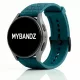 Mybandz Dimension szilikon óraszíj-zöldeskék/20mm