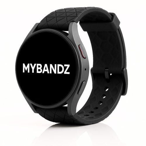 Mybandz Dimension szilikon óraszíj-fekete/20mm
