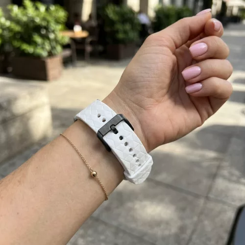 Mybandz Dimension szilikon óraszíj-fehér/22mm