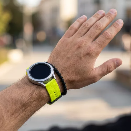 Mybandz Dimension szilikon óraszíj-lime/22mm