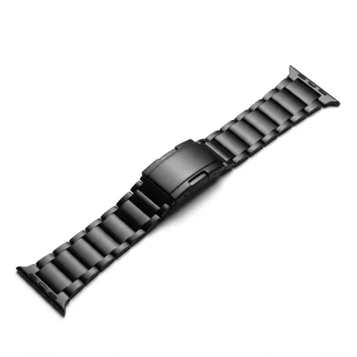 Apple Watch Titán fém óraszíj /fekete/ 44/45/46/49 mm
