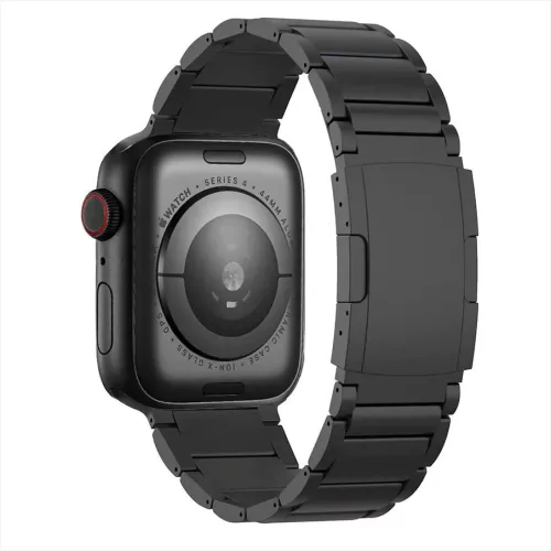 Apple Watch Titán fém óraszíj /fekete/ 44/45/46/49 mm