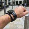 Apple Watch Titán fém óraszíj /fekete/ 40/41 és 42mm