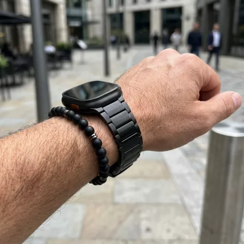 Apple Watch Titán fém óraszíj /fekete/ 40/41 és 42mm