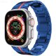 Apple Watch Space fém óraszíj /kék-piros/ 44/45/46/49 mm