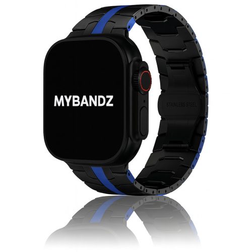 Apple Watch Space fém óraszíj /fekete-kék/ 44/45/46/49 mm