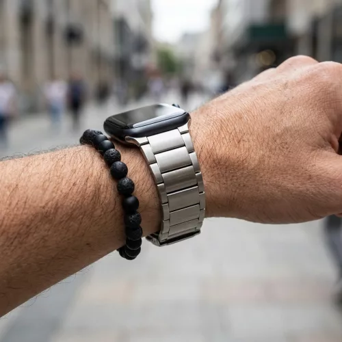Apple Watch Titán fém óraszíj /ezüst/ 40/41 és 42 mm