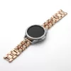 Mybandz  fém és bőr karkötő óraszíj /rosegold-fehér/ 20 mm