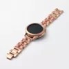 Mybandz  fém és bőr karkötő óraszíj /rosegold-pink/ 20 mm