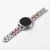 Mybandz  fém és bőr karkötő óraszíj /ezüst-púder/ 20 mm