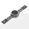 Mybandz  fém és bőr karkötő óraszíj /fekete-fehér/ 20 mm