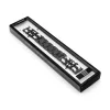 Mybandz  fém és bőr karkötő óraszíj /fekete-fehér/ 20 mm