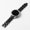 Mybandz  fém és bőr karkötő óraszíj /fekete-fekete/ 20 mm