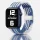 Apple Watch állítható fonott óraszíj /kék-fehér/ 40/41 és 42mm