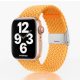 Apple Watch állítható fonott óraszíj /sárga/44/45/46/49 mm