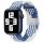 Apple Watch állítható fonott óraszíj /kék-fehér/ 44/45/46/49 mm