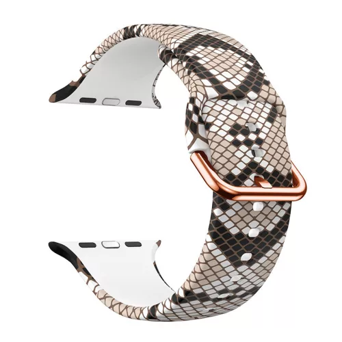 Apple Watch csatos szilikon óraszíj /kígyóbőr/ 40/41 és 42mm