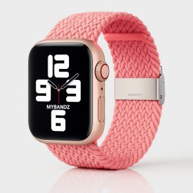   Apple Watch állítható fonott óraszíj /pink/ 40/41 és 42mm