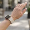 Apple Watch állítható fonott óraszíj /bézs/ 40/41 és 42mm