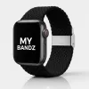 Apple Watch állítható fonott szövet óraszíj /fekete/ 44/45/46/49 mm