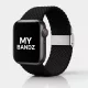 Apple Watch állítható fonott szövet óraszíj /fekete/ 44/45/46/49 mm